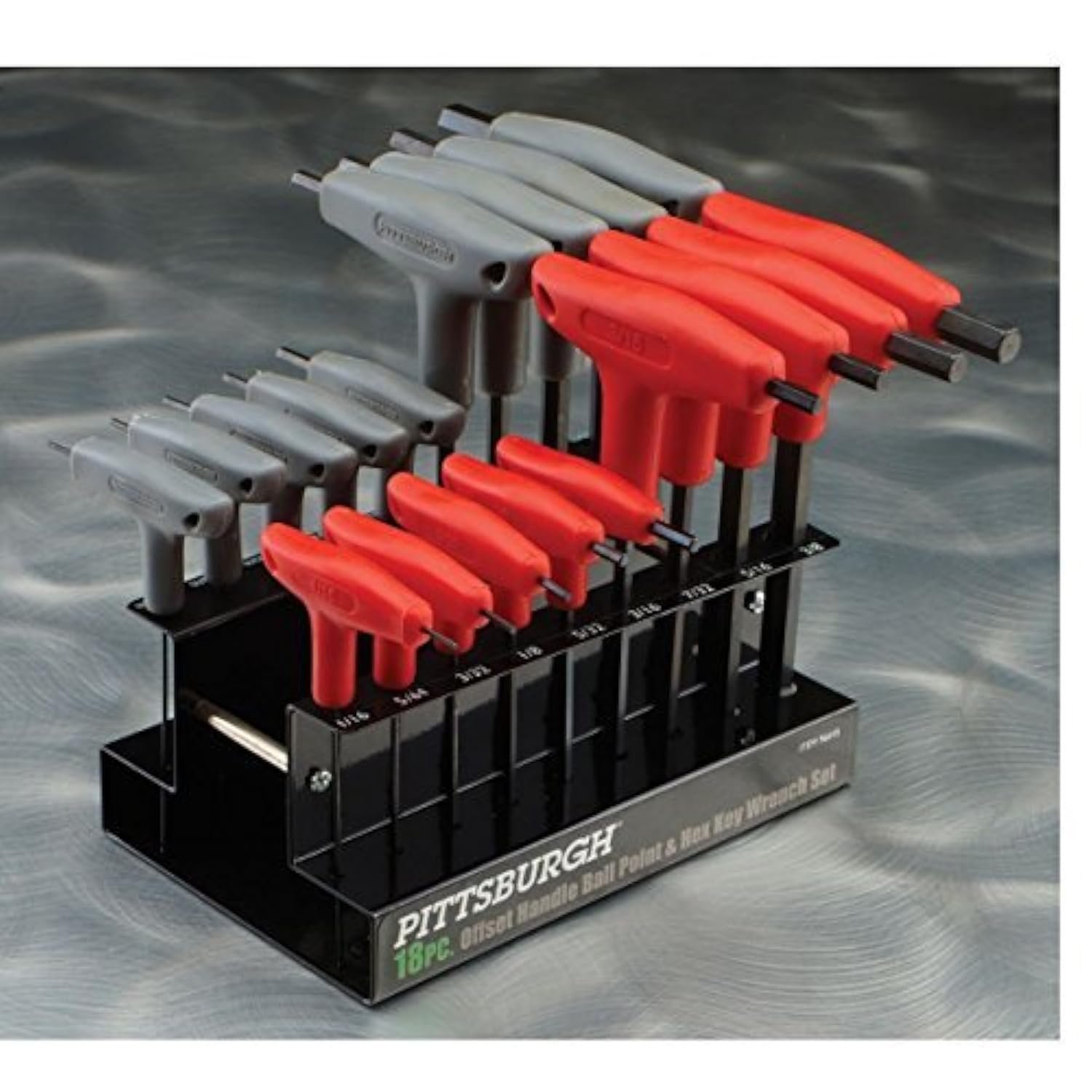 71PGgoy9pXL.jpg T-Handle Hex Key Set - Image 1