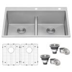Ruvati Low-Divide Double Bowl Sink