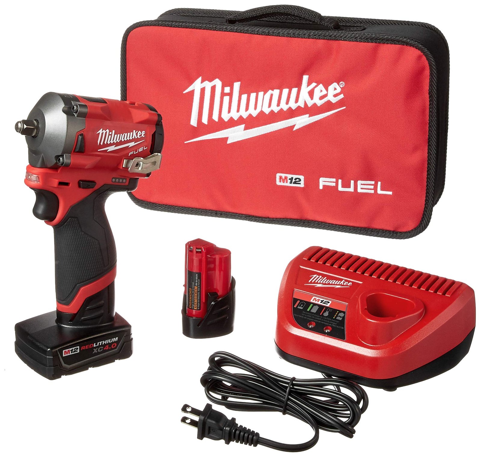 81R4muYnLUL.jpg Milwaukee 2554-22 M12 Impact Wrench - Image 1