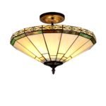Belle Tiffany Style Flush Fixture