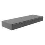 6 D CABINET, #95 GRAY